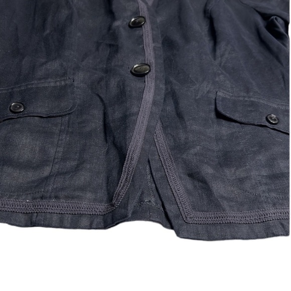 Y2K linen embroidered blazer,floral,embellished,lightweight,fresh,travel,coasta - Picture 11 of 12